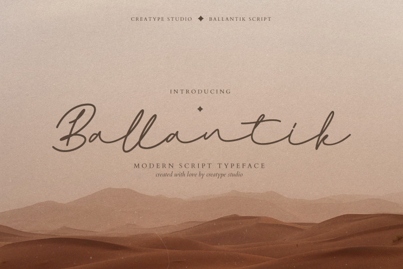 Ballantik Handwritten Font