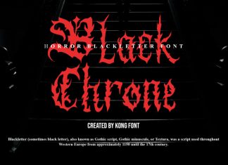 Black Chrone Blackletter Font