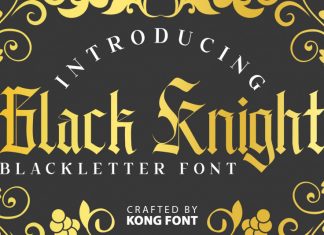 Black Knight Display Font