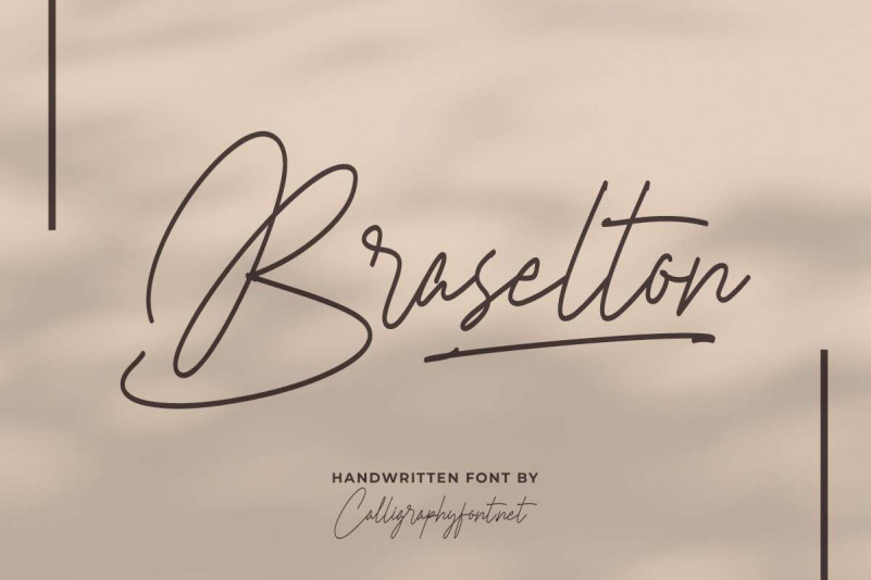 Braselton Handwritten Font