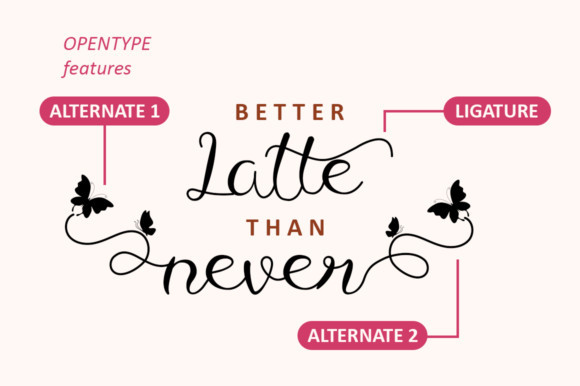 Butterfly Calligraphy Font