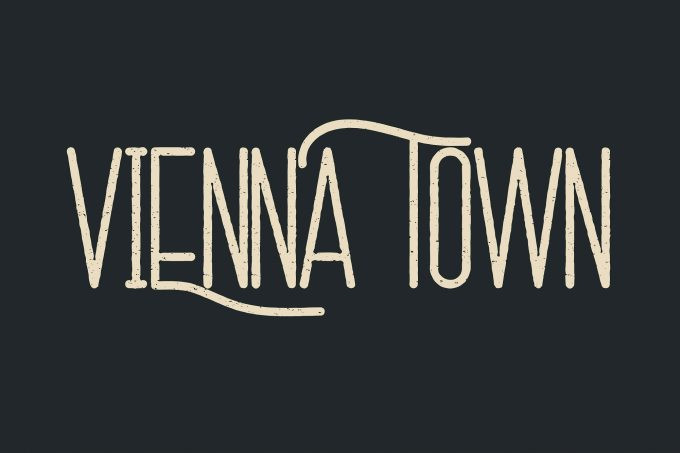 Vienna Town Display Font