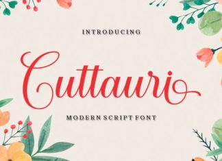 Cuttauri Calligraphy Font
