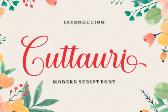 Cuttauri Calligraphy Font