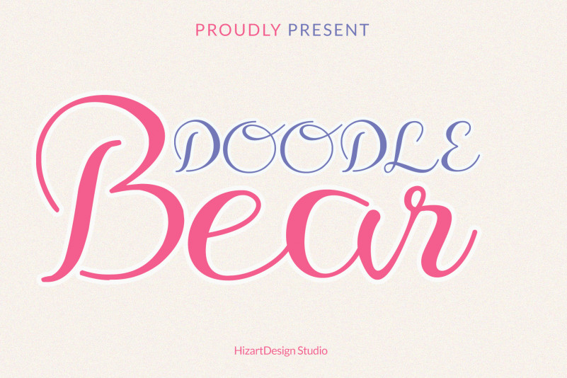 Doodle Bear Script Font