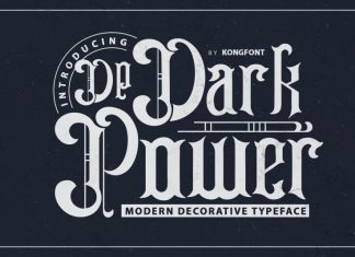 Dark Power Display Font
