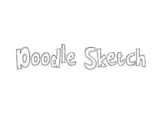 Doodle Sketch Display Font