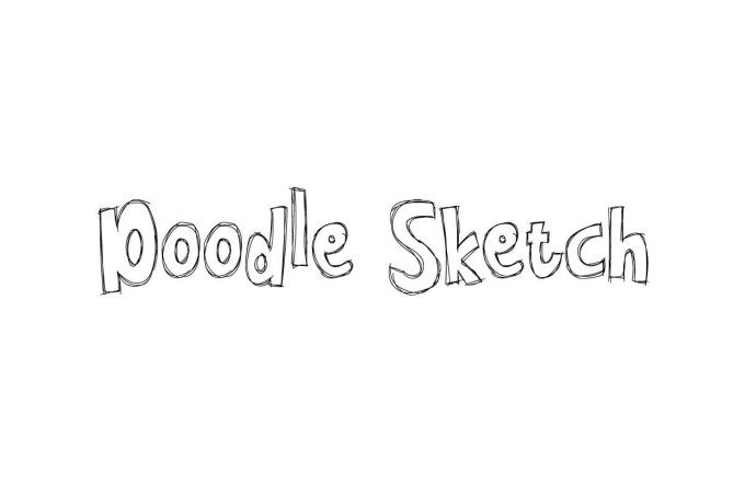 Doodle Sketch Display Font