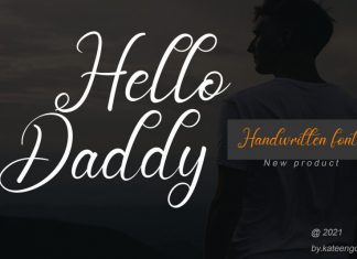 Hello Daddy Script Font