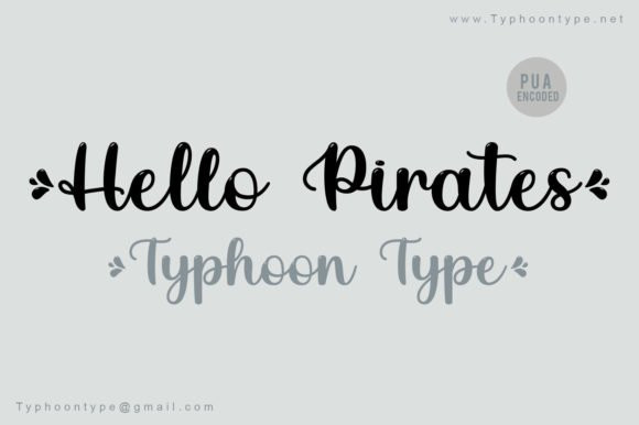 Hello Pirates Script Font