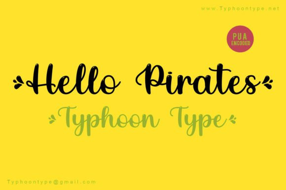 Hello Pirates Script Font