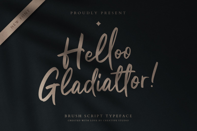 Helloo Gladiattor Script Font