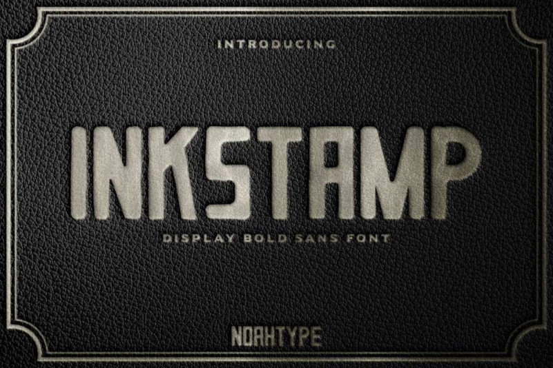 Inkstamp Display Font