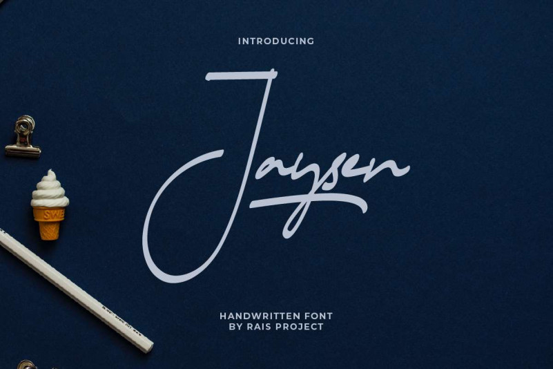 Jaysen Handwritten Font