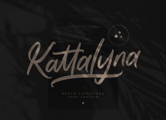 Kattalyna Brush Font