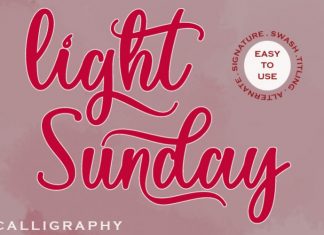 Light Sunday Script Font