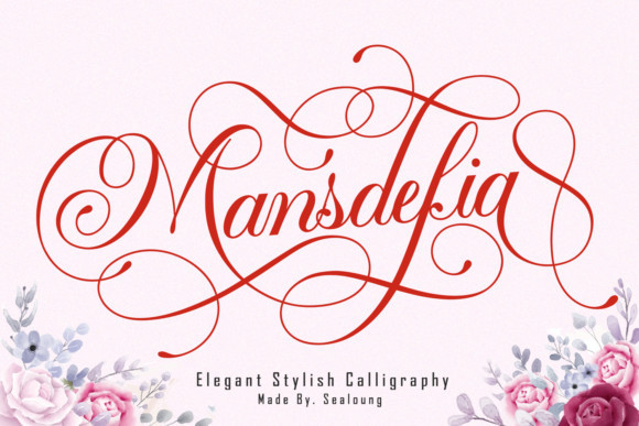 Mansdefia Calligraphy Font