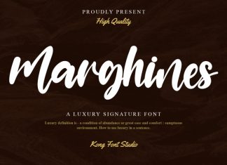 Marghines Script Font