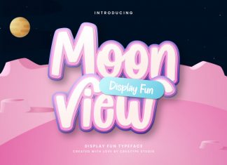 Moonview Display Font