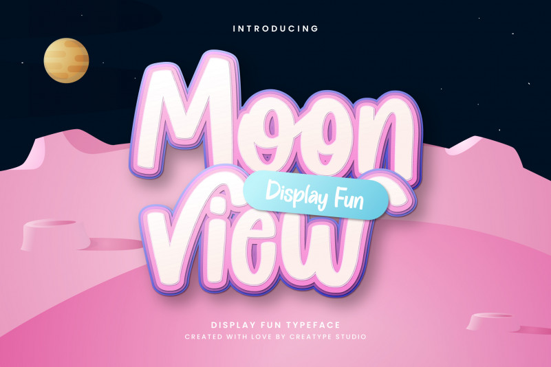 Moonview Display Font