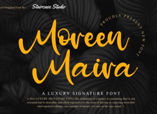 Moreen Maira Script Font