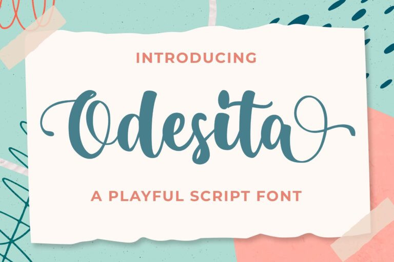 Odesita Calligraphy Font