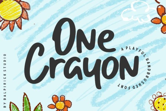 One Crayon Handwritten Font