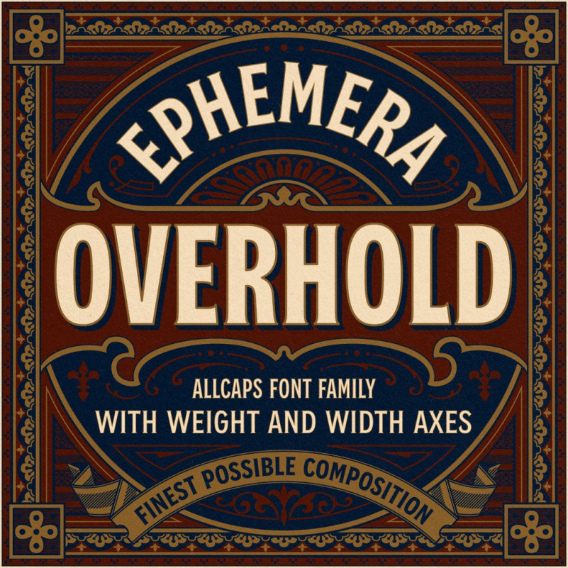 EFCO Overhold Display Font