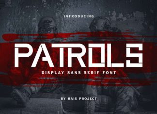 Patrols Display Font