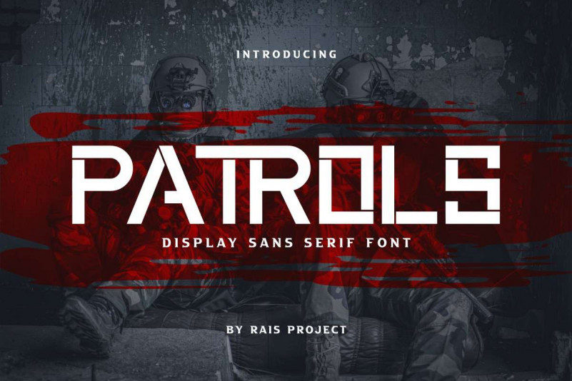 Patrols Display Font