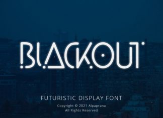 Blackout Display Font