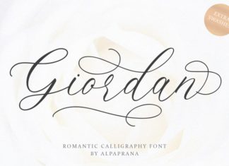 Giordan Calligraphy Font