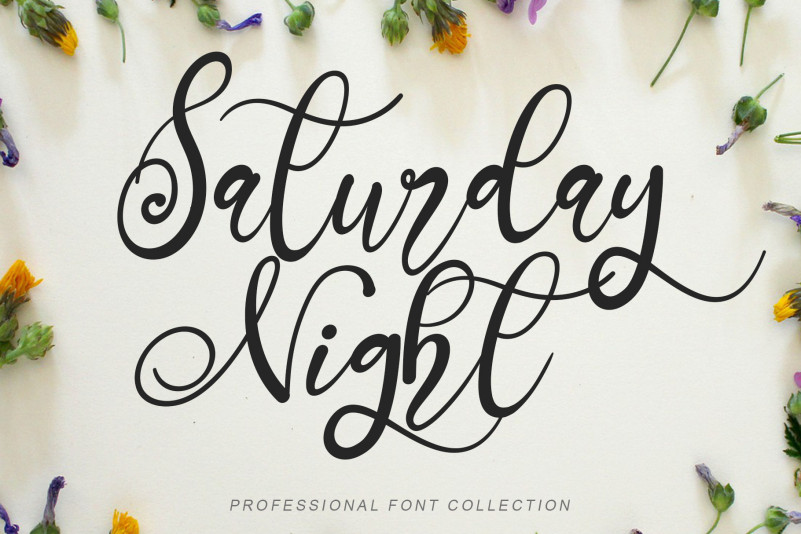 Saturday Night Script Font