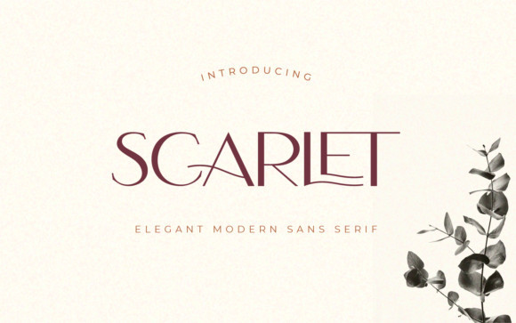 Scarlet Sans Serif Font