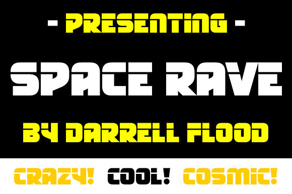 Space Rave Display Font