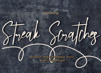 Streak Scratches Script Font
