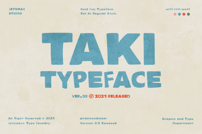 TAKI Display Font