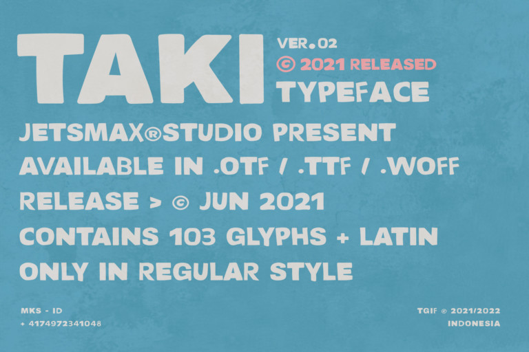 TAKI Display Font