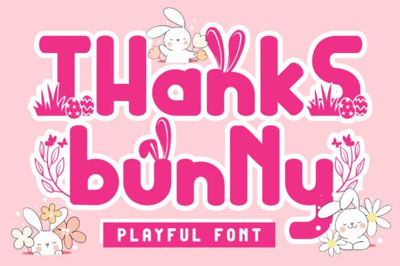 Thanks Bunny Display Font