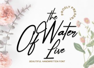 The Water Of Life Script Font