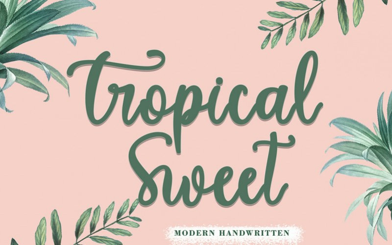 Tropical Sweet Script Font