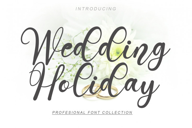 Wedding Holiday Script Font