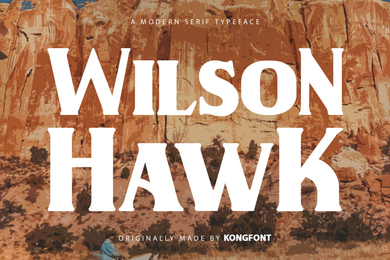 Wilson Hawk Serif Font