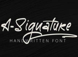 A-Signature Script Font