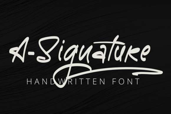 A-Signature Script Font