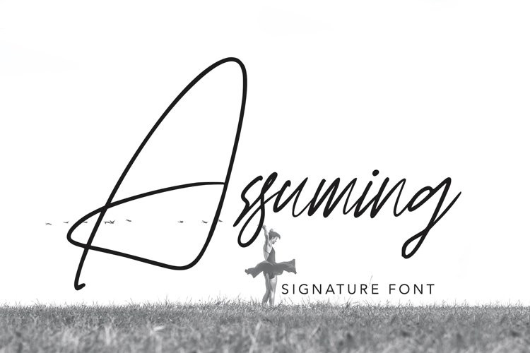 Assuming Script Font