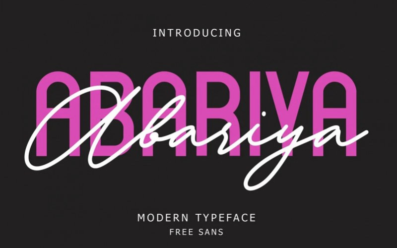 Abariya Handwritten Font