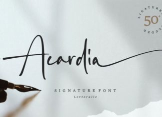 Acardia Script Font