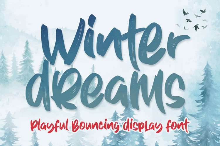 Winter Dreams Brush Font