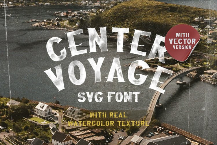 Center Voyage Display Font